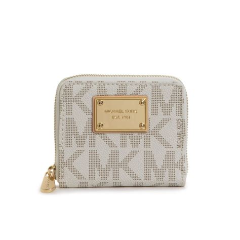 michael kors white wallet small.